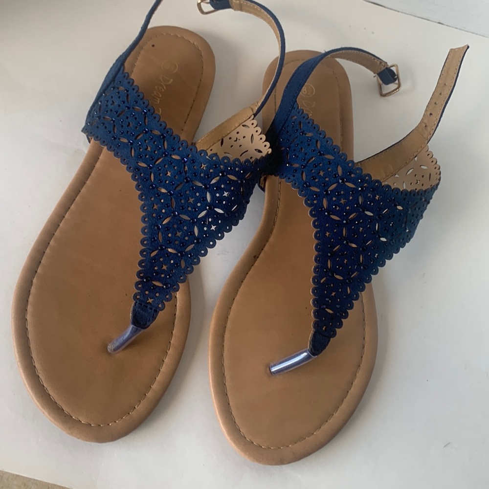 Navy Blue Dream Paris Sandals